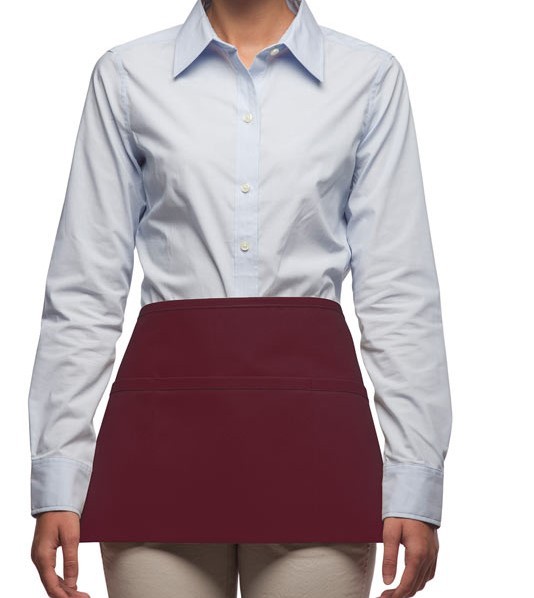 Maroon Short Waist Aprons